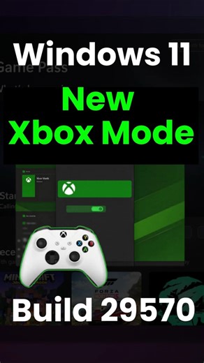 New Xbox Mode in Windows 11 🎮 #shorts