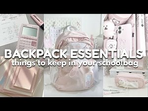 Things to Keep in your School Bag| Backpack Essentials for 9-17 year olds