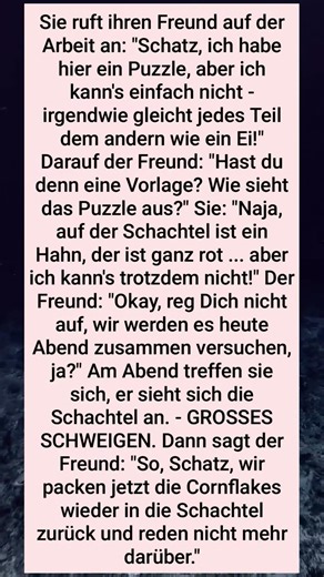 Sie ruft ihren Freund auf der Arbeit an: ...