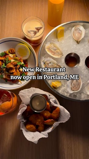 This brand new Portugal-inspired restaurant is officially open in Portland, ME ✨🐟 This restaurant has tons of European-styled seafood dishes filled with a fun & vibrant ambiance and views of Portland’s waterfront 🌊 Pro tip: order the calamari it was my favorite dish of the night! 📍 @douroportland #portlandmainefood | Plates of Portland, Maine
