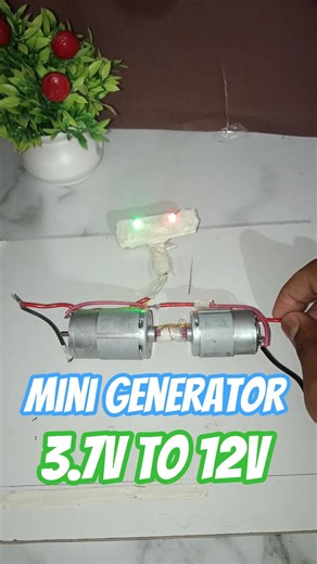 l made a generator #3.7 v to 12v converter⚡⚡🔥