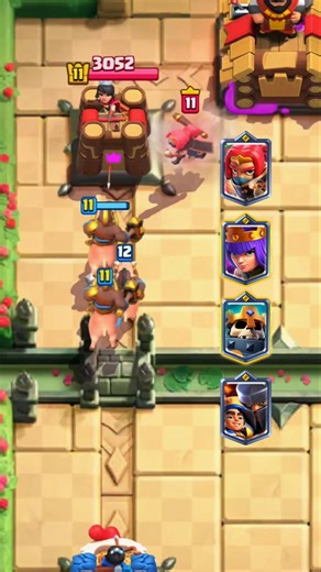 Triple Hog Riders Vs Champions..😏 #clashroyale #shorts