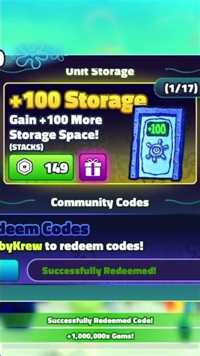 New code ￼in SpongeBob tower defense!!!￼