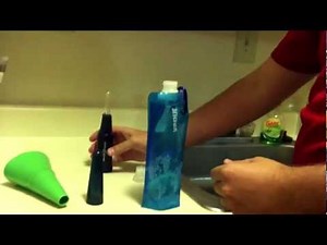 How to use a Steripen fits all filter and Steripen traveler with a Vapur .5L bottle
