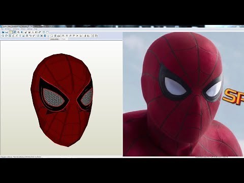 Spider Man Homecoming Faceshell - Pepakura Files