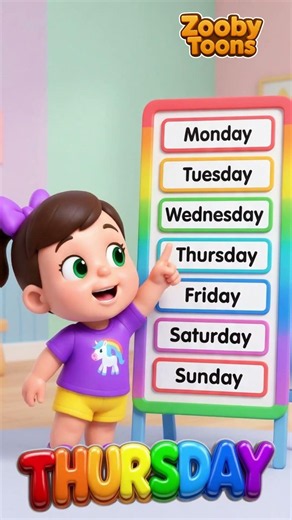 Days of the Week for Kids 📅🌈 | Colorful Days Board Learning | Nursery Rhymes & Kids Songs