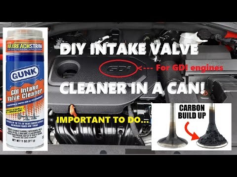 GDI Engine Intake Valve Cleaning With A Can Of GUNK