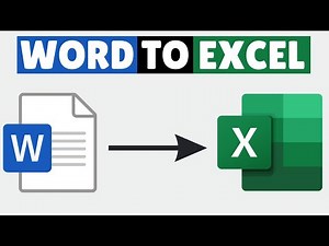 How to Convert Word Document to Excel Spreadsheet 2025