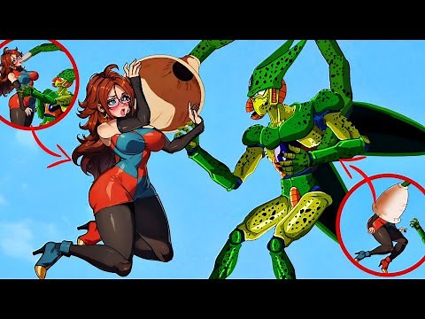 Android 21 is absorbed by Cell | Dragon Ball