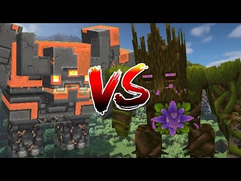 Minecraft redstone monstrosity vs jungle abomination