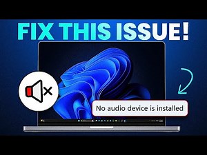 How to FIX "No Audio Device Installed or Found" in Windows 10/11