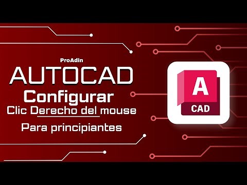 Configurar el clic derecho del mouse para AutoCAD 2023 | Configuración del ratón | Tutorial