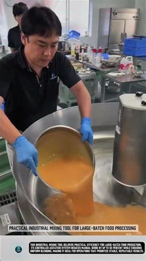 Practical Industrial Mixing Tool for Large Batch Food Processing #tools