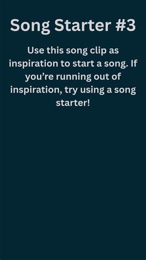Song Starter #3 #garageband #music
