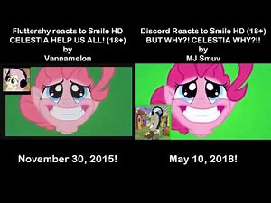 Fluttershy vs Discord Reacts to Smile HD! The MLP Voice Reaction Mashup! (Remake)