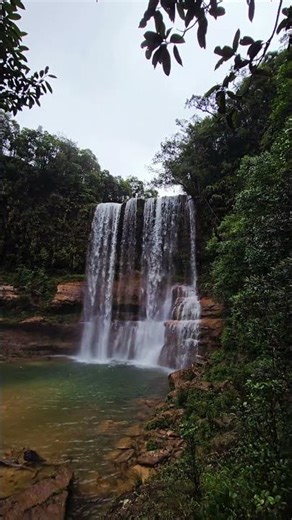 Moopun Falls in Monsoon 📍 Jaintia Hills, Meghalaya Waterfalls #meghalaya #jaintiahills #northeast
