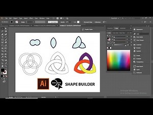 How to use the SHAPE BUILDER tool in Adobe illustrator | Quick Tips & Tricks