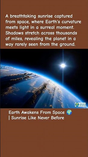 Earth Awakens From Space 🌍 | Sunrise Like Never Before