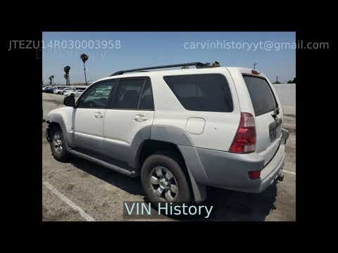 2003 Toyota 4RUNNER JTEZU14R030003958