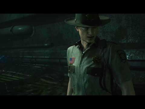 Sheriff Leon encounter with Giant Aligator | T Virus Aligator | Ada Wong | Resident Evil 2 Ramake