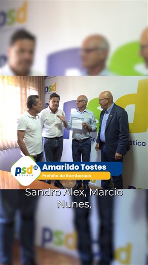 Partido Social Democrático on Instagram: "O PSD cresce no Paraná! O prefeito Amarildo Tostes, de Itambaracá, se juntou ao nosso time na última segunda-feira, em um encontro com os membros da executiva do partido. Juntos fazemos um Paraná melhor para todos! Filie-se! 5️⃣5️⃣ #psdpr #psdparaná #participe55 #filiaçãopsd"