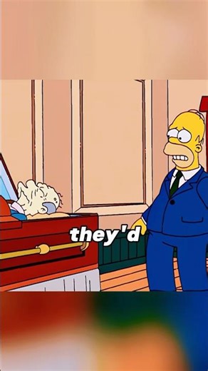 The Simpsons crashed a funeral