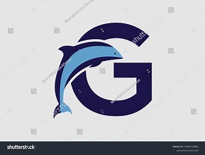 Dolphin Vector Illustration Letter G Icon Stock Vector (Royalty Free) 2494772863 | Shutterstock
