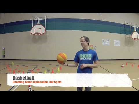 PE Games - Basketball Shooting Game - Hot Spots