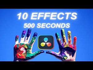 10 FREE EFFECTS Under 500 Seconds | Davinci Resolve 19 Tutorial