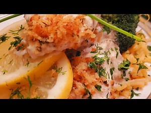 CREAMY BAKED WHITE FISH/COD in a LEMON WINE SAUCE