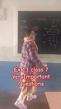 ex 1.1 class 7th important questions