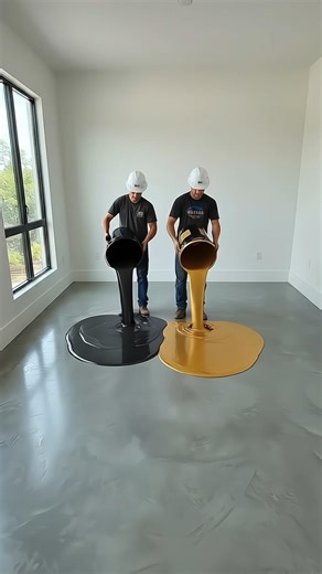 THIS FLOOR IS JUST MAGIC 😱 Dreamy Galaxy Epoxy Floor Finish #epoxyfloor #shortsfeed