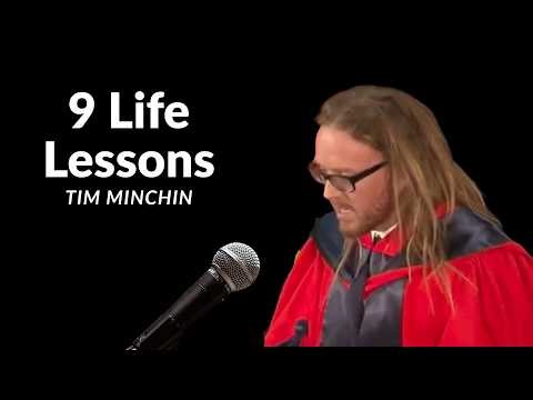 9 Life Lessons. Famous Speech, Tim Minchin. Teaching Friendly.