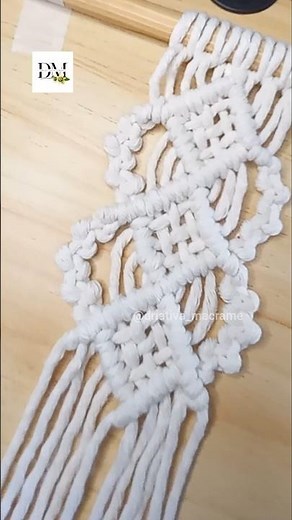 Mais um lindo padrão em Macramé pra você aprender... vem!! #diy #tutorial #art