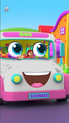 Wheels on the Bus, Adventure Ride for Kids #nurseryrhymes #kidssongs #shorts