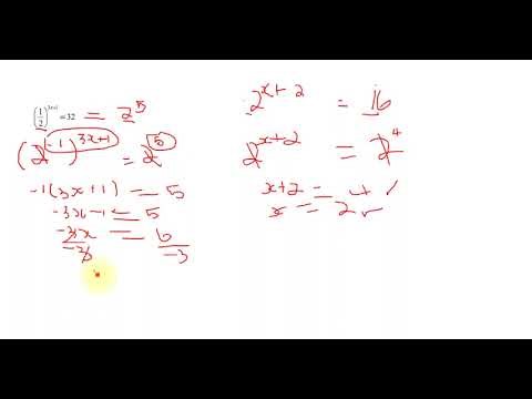 Grade 10 Mathematics Exponential Equations