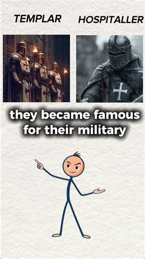 Templar or Hospitaller? Here’s the Difference #facts #history #usa #shorts