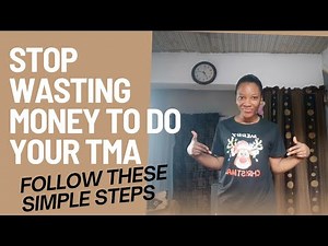 How To Write TMA In NOUN | Practical Steps To Take | #tma #nounstudent #exam #text #openuniversity