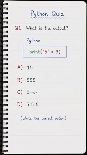 🧠 Python Quiz Time! 🐍
