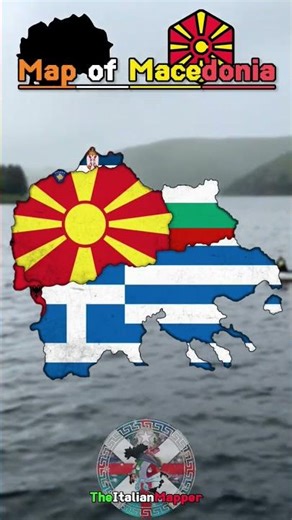 Map of Macedonia I #region #map #macedonia #geographythroughmaps #mapper #mapping #viral #shorts