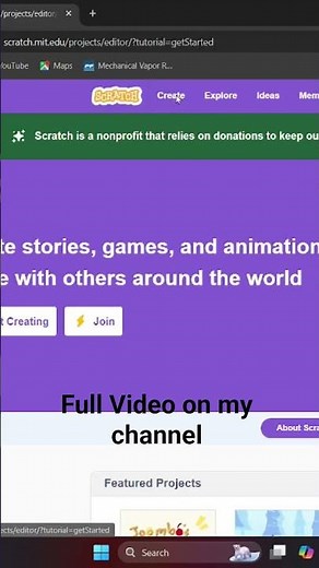 How to open scratch in computer #shorts #scratchtutorial #scratch #coding