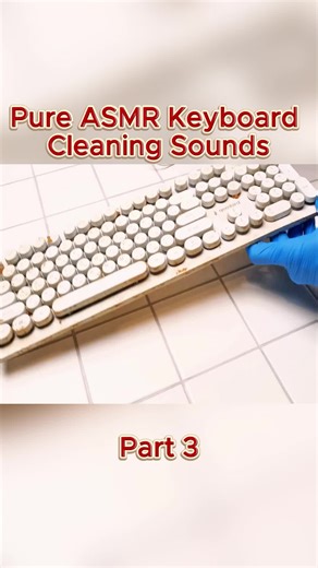 Pure ASMR Keyboard Cleaning Sounds 🎧 #asmrsounds #keyboardasmr #relax #stressrelief #satisfyingasmr (2)