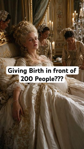 Marie Antoinette gave birth while crowds waited outside her bed… and what happened changed history