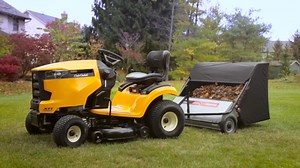 Ohio Steel Tow Behind Lawn Sweeper, 42 inch, 22 Cu. ft, Heavy-Duty Leaf and Grass Collector, Patented Spiral Brush