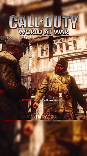 THE MOMENT SGT REZNOV SHAMES CHERNOV FOR WORKING ON HIS DIARY #shorts #codwaw