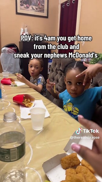 The Cool Aunt's Late Night Sneak: 4AM McDonald's POV