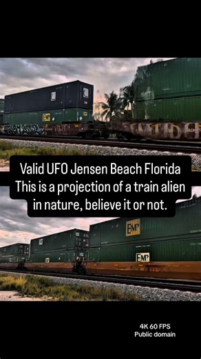 Brian Ladd | This is a holographic, alien projection of a train Look at the Aries around the train itself. This is time distortion believe it or not... | Instagram