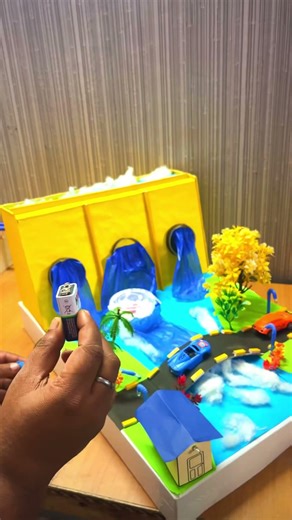 Hydropower Plant Working Model Using DC Motor | Dam Model for Science Exhibition | Komodo Craft