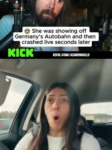 🤯 She was showing off Germany’s Autobahn and then crashed live seconds later What makes this clip so insane is the setup 🤯. She is literally talking about Germany’s Autobahn, explaining that there is no speed limit, showing the road on stream, and then everything falls apart seconds later in a live crash that nobody watching is ready for. The moment hits because the timing is almost impossible to believe ⚠️. What starts as a casual explanation about driving in Germany suddenly turns into panic