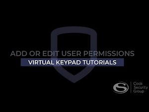 Virtual KeyPad Tutorials - Adding & Editing Users